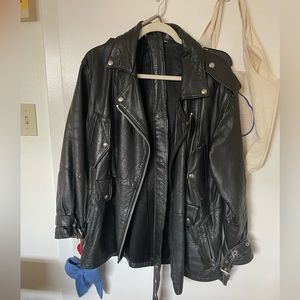 Moto leather jacket